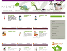 Tablet Screenshot of ma-sante-bio.fr